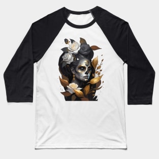 Golden Catrina Baseball T-Shirt